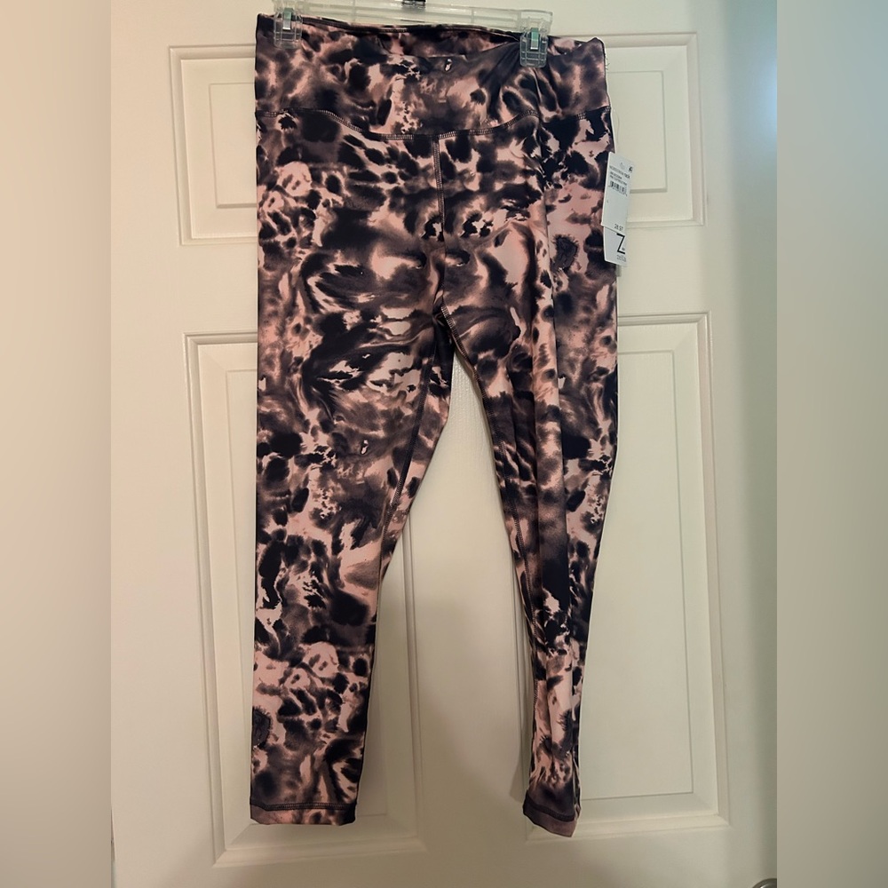Pink and Black Patterned Leggings - Z by Zella